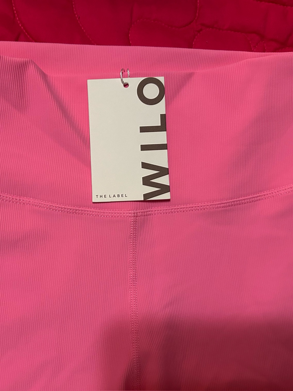 NEW WILO THE LABEL PINK RIBBED SHORTS - Picture 2 of 6